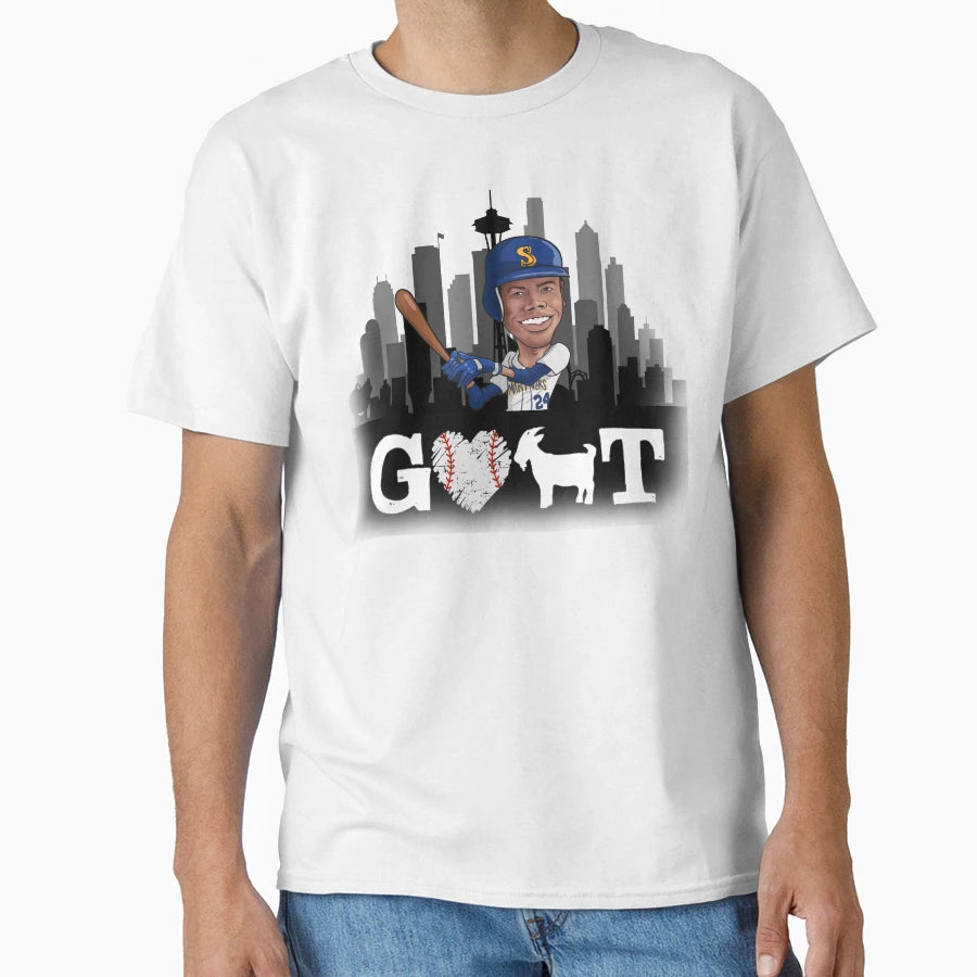 Ken Griffey Jr Goat T-Shirt - Novelty Apparel Men Women - T-Shirt, Sweatshirt, Hoodie