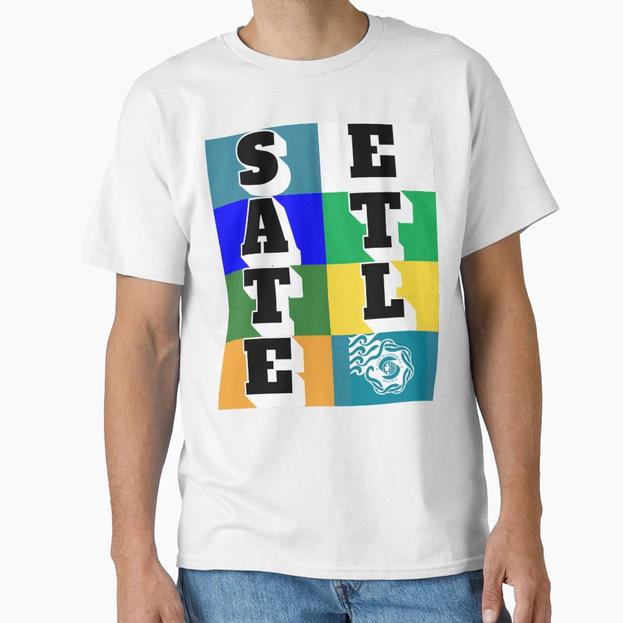 Seattle Typography T-Shirt - Streetwear Style Unisex - T-Shirt, Sweatshirt, Hoodie