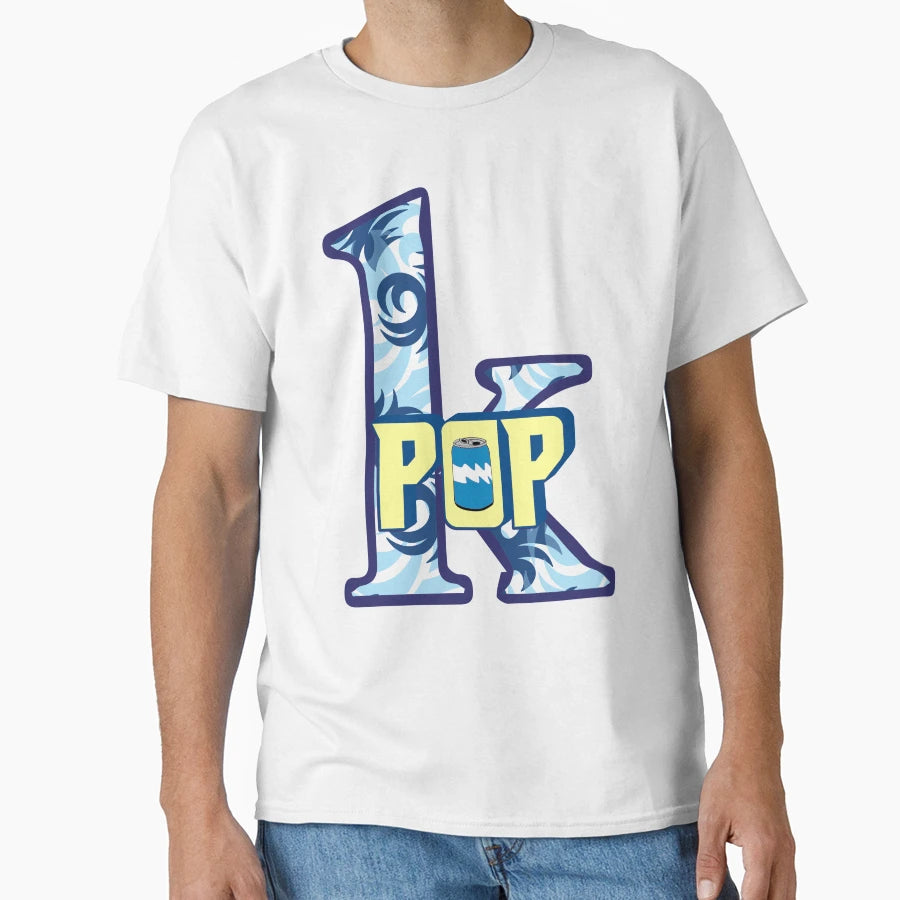 Pop Music Letter K Typography T-Shirt - Graphic Print for Adults - T-Shirt, Sweatshirt, Hoodie