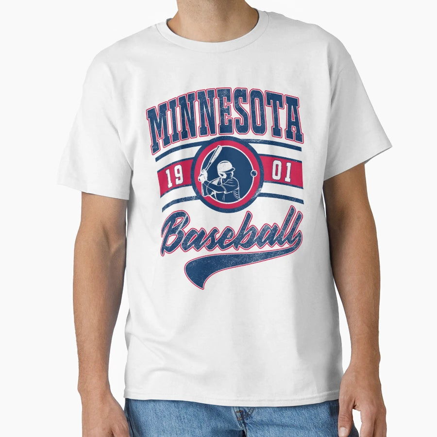 Minnesota Baseball T-Shirt - Trendy Graphic for Adults - T-Shirt, Sweatshirt, Hoodie