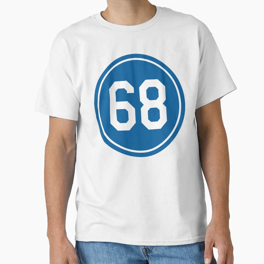 Ross Stripling 68 Jersey Number T-Shirt - Aesthetic Graphic Unisex - T-Shirt, Sweatshirt, Hoodie