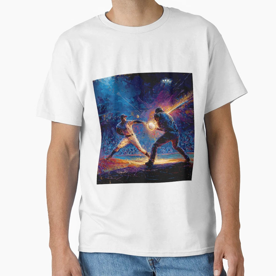 Home Run Baseball Art Collection T-Shirt - Fun Novelty Design for Adults - T-Shirt, Sweatshirt, Hoodie