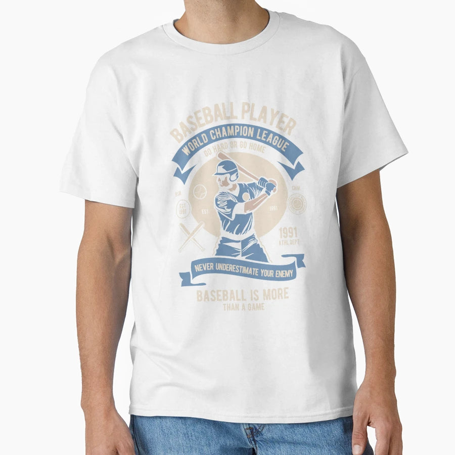 Baseball Player T-Shirt - Aesthetic Graphic for Adults - T-Shirt, Sweatshirt, Hoodie