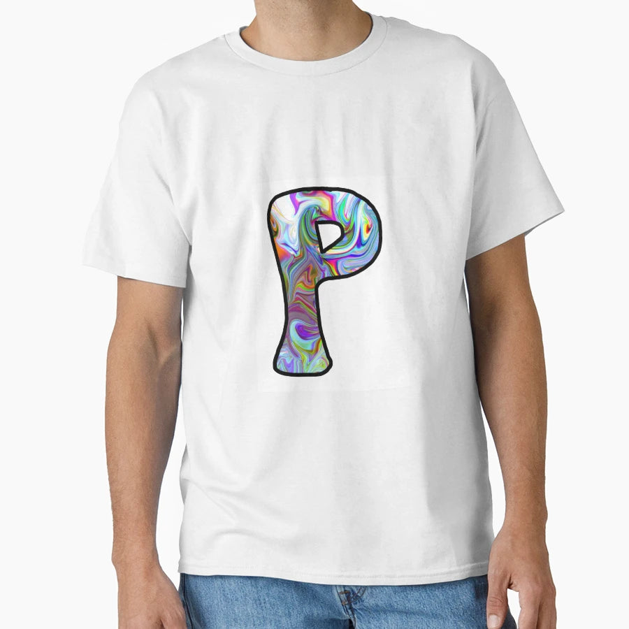 Rho Greek Letter Groovy T-Shirt - Casual Everyday Wear Unisex - T-Shirt, Sweatshirt, Hoodie