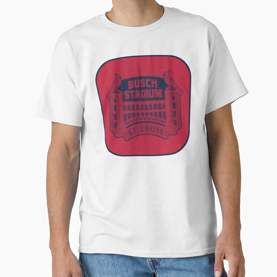Busch Memorial Stadium T-Shirt - Minimalist Print for Adults - T-Shirt, Sweatshirt, Hoodie