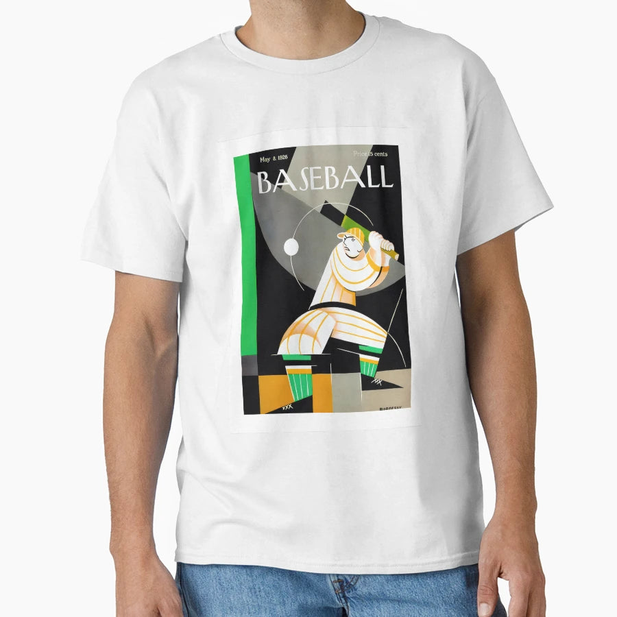 Abstract Baseball Batter Mid Century T-Shirt - Fun Novelty Design Unisex - T-Shirt, Sweatshirt, Hoodie