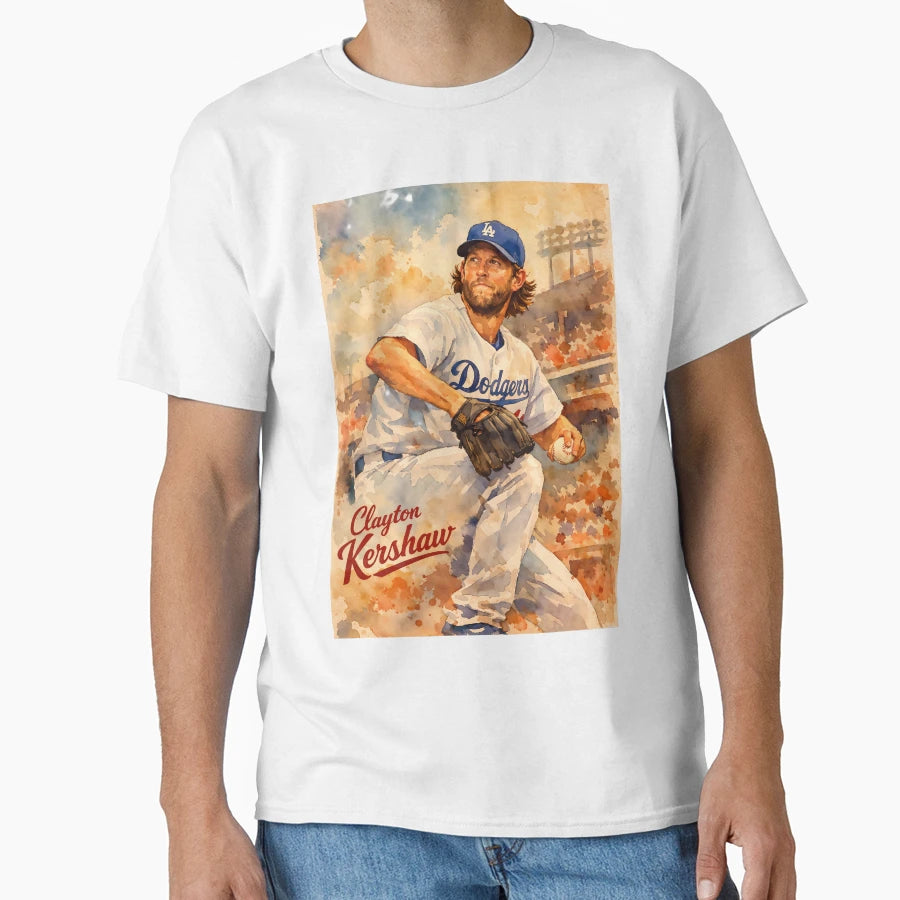 Clayton Kershaw T-Shirt - Minimalist Print Men Women - T-Shirt, Sweatshirt, Hoodie