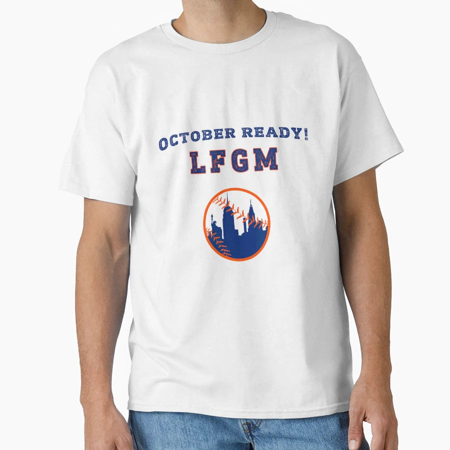 October Ready Lfgm Baseball Lovers T-Shirt - Custom Art Print for Adults - T-Shirt, Sweatshirt, Hoodie