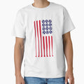American Flag Baseball Player Gift T-Shirt - Streetwear Style for Adults - T-Shirt, Sweatshirt, Hoodie