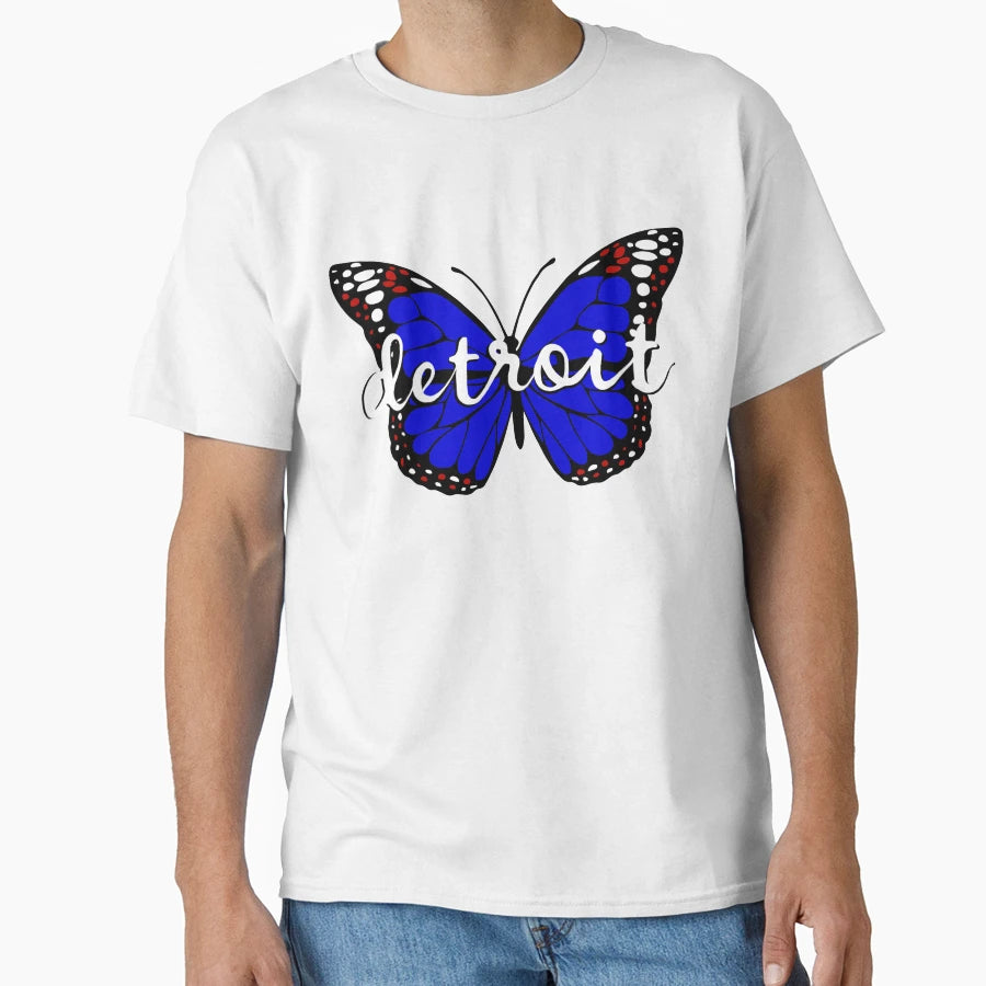 Detroit Butterfly T-Shirt - Fun Novelty Design Unisex - T-Shirt, Sweatshirt, Hoodie