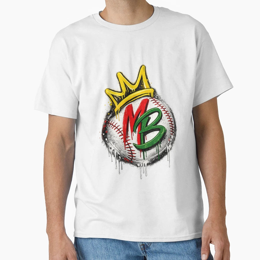 Spray Paint Baseball Crown Mb T-Shirt - Casual Everyday Wear for Adults - T-Shirt, Sweatshirt, Hoodie