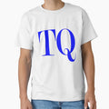 Letters T Q Blue Color T-Shirt - Custom Art Print Men Women - T-Shirt, Sweatshirt, Hoodie