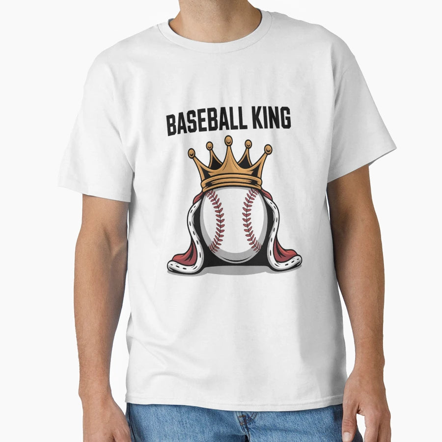 Baseball King Mens Baseball Player T-Shirt - Aesthetic Graphic Unisex - T-Shirt, Sweatshirt, Hoodie