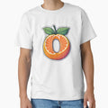 Stylized Letter O Decorated Sliced T-Shirt - Aesthetic Graphic Unisex - T-Shirt, Sweatshirt, Hoodie