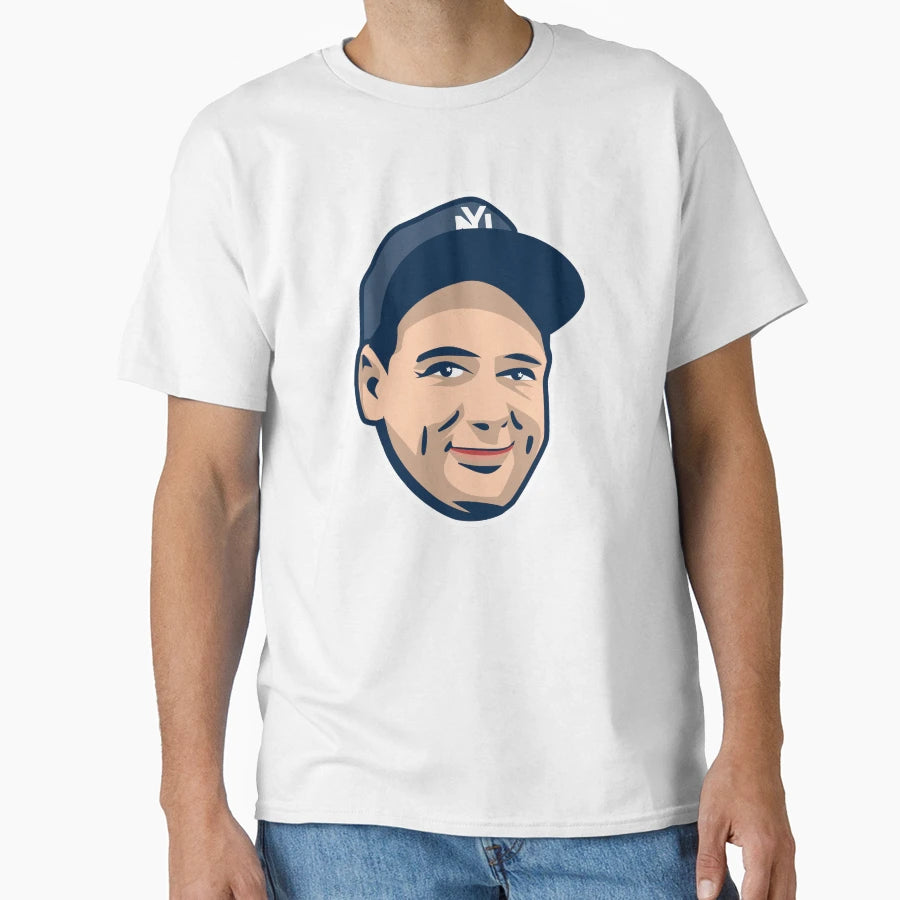Lou Gehrig Smiling T-Shirt - Novelty Apparel for Adults - T-Shirt, Sweatshirt, Hoodie