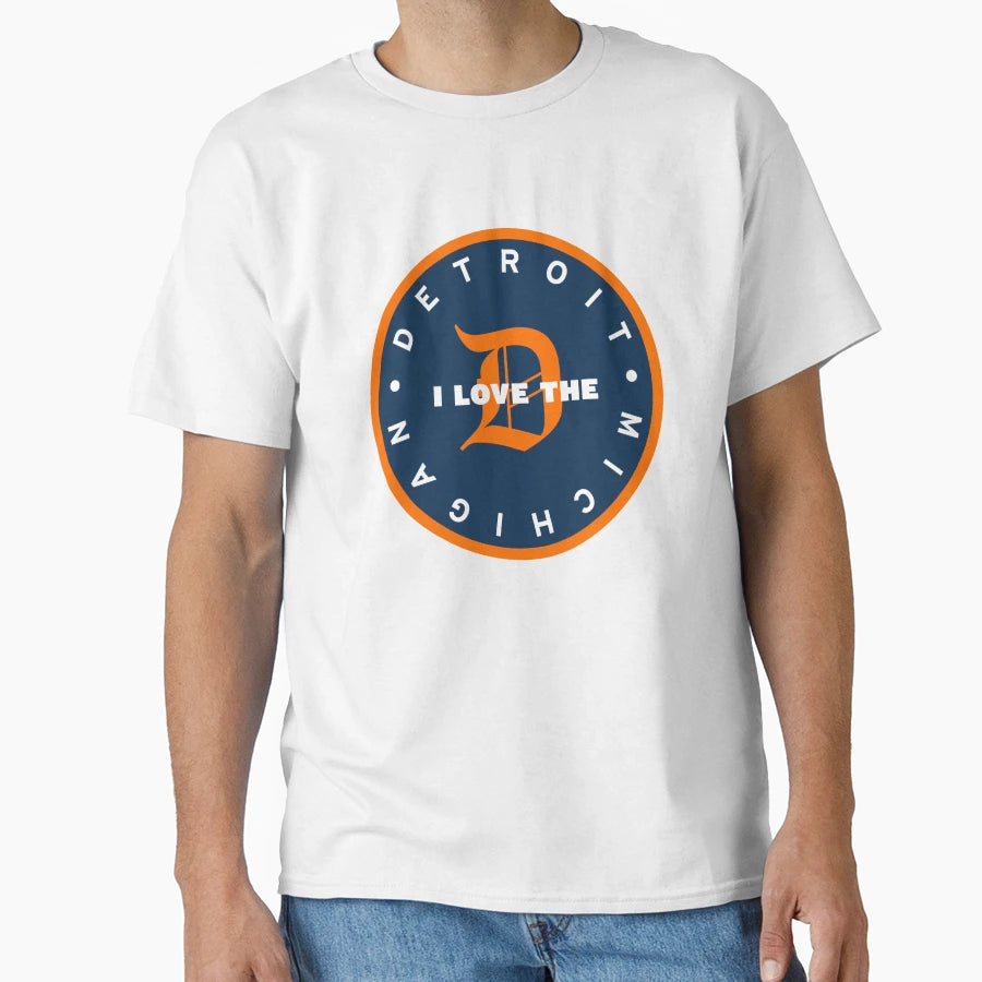 I Love D Detroit T-Shirt - Streetwear Style for Adults - T-Shirt, Sweatshirt, Hoodie
