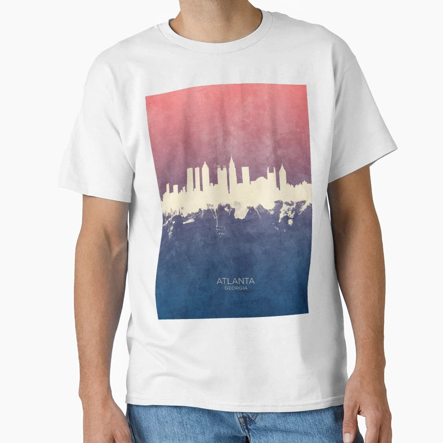 Atlanta Georgia Skyline T-Shirt - Fun Novelty Design Unisex - T-Shirt, Sweatshirt, Hoodie