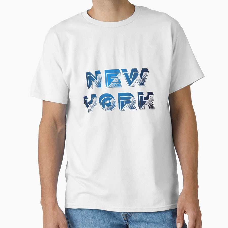 New York Blue T-Shirt - Custom Art Print for Adults - T-Shirt, Sweatshirt, Hoodie