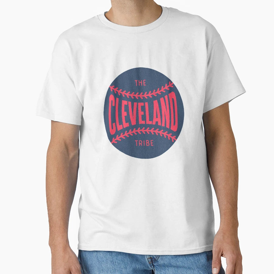Cleveland Baseball Ball Stitching T-Shirt - Fun Novelty Design for Adults - T-Shirt, Sweatshirt, Hoodie