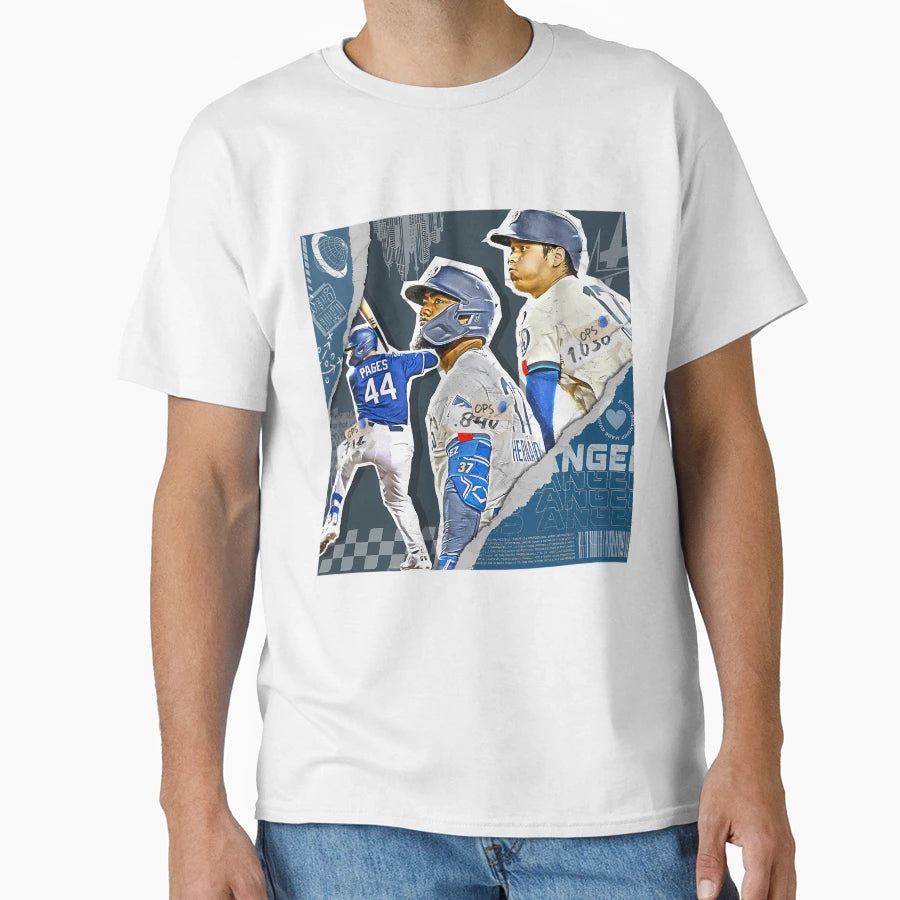 Los Angeles Baseball Team Squad T-Shirt - Minimalist Print Unisex - T-Shirt, Sweatshirt, Hoodie