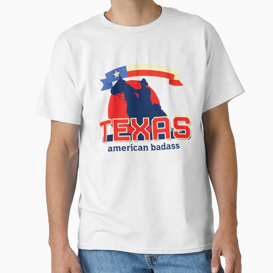 Texas American Badass Texas T T-Shirt - Graphic Print Men Women - T-Shirt, Sweatshirt, Hoodie