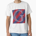 Letter G Americana Old Glory Red T-Shirt - Fun Novelty Design Men Women - T-Shirt, Sweatshirt, Hoodie