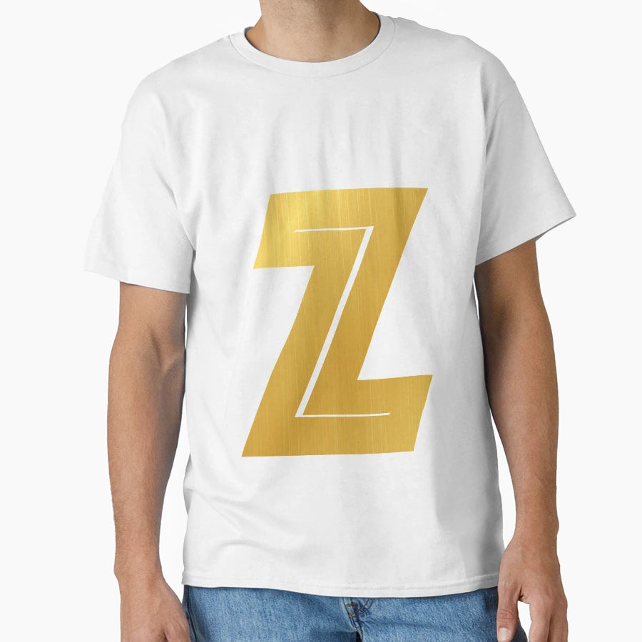 Z Letter Golden Initials Serie T-Shirt - Trendy Graphic Unisex - T-Shirt, Sweatshirt, Hoodie