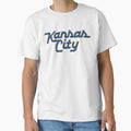 Kansas City Logo Blue Gold T-Shirt - Graphic Print Unisex - T-Shirt, Sweatshirt, Hoodie