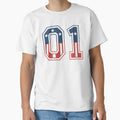 Number 01 Usa T-Shirt - Unique Graphic Unisex - T-Shirt, Sweatshirt, Hoodie