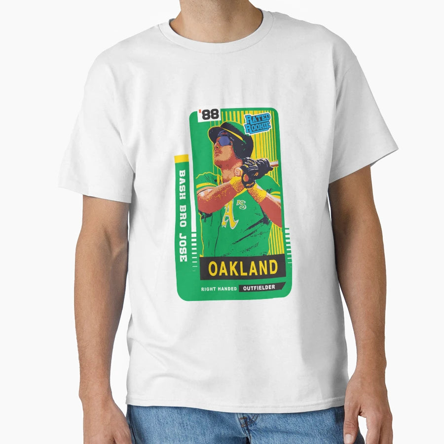 Jose Canseco Rated Rookie T-Shirt - Novelty Apparel for Adults - T-Shirt, Sweatshirt, Hoodie