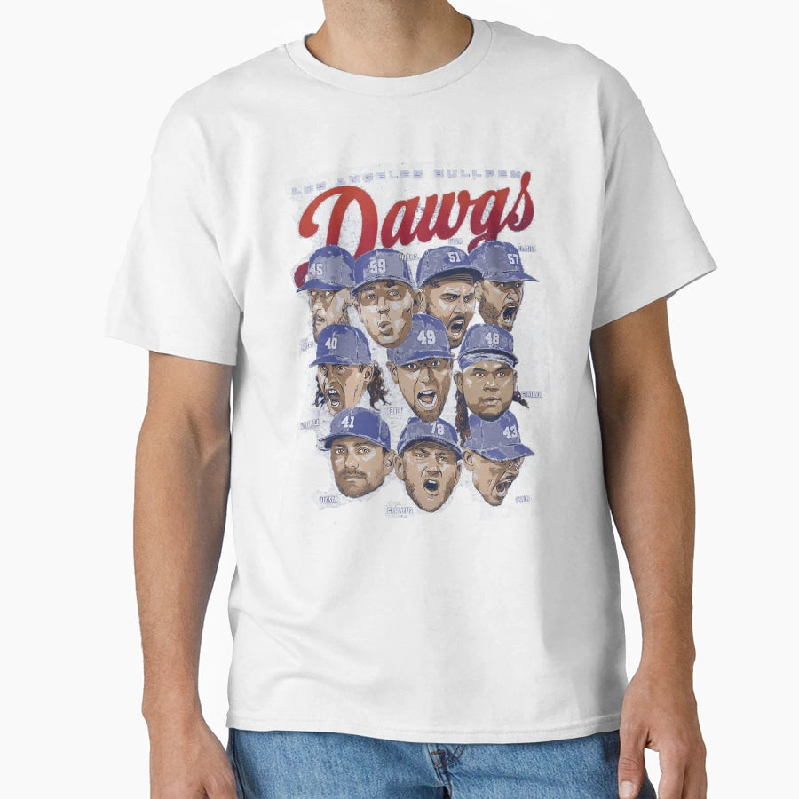 Los Angeles D Bullpen Dawgs T-Shirt - Trendy Graphic Unisex - T-Shirt, Sweatshirt, Hoodie