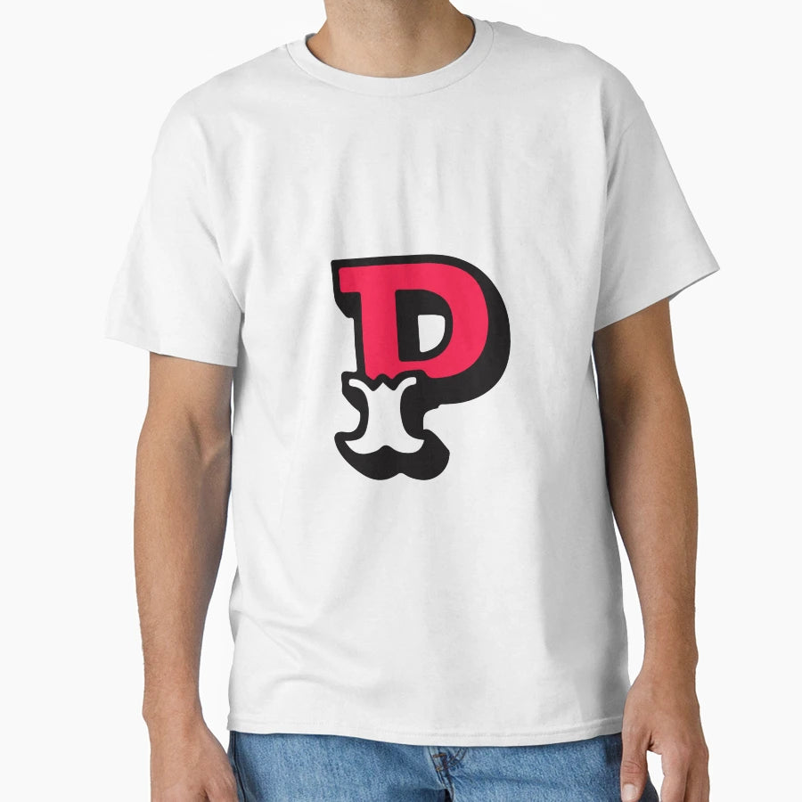Monogram P Alphabet Scrapbooking Red T-Shirt - Unique Graphic for Adults - T-Shirt, Sweatshirt, Hoodie