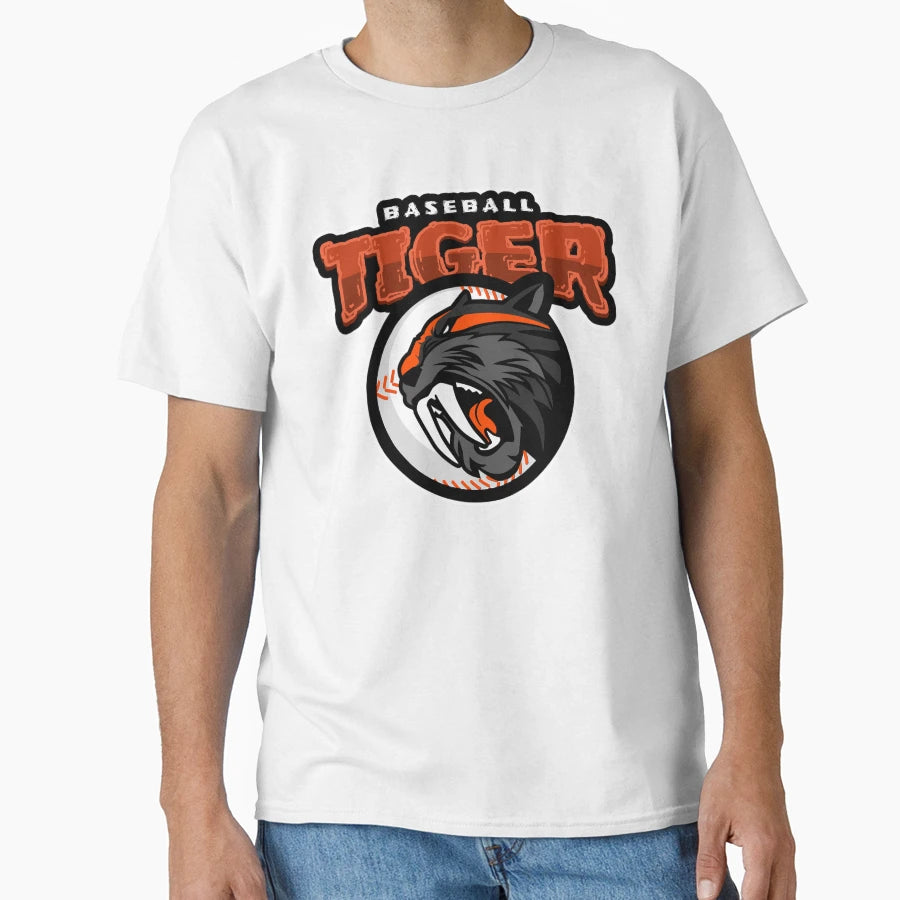 Baseball Tiger T-Shirt - Novelty Apparel Unisex - T-Shirt, Sweatshirt, Hoodie