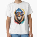 Detroit Lions Head T-Shirt - Novelty Apparel for Adults - T-Shirt, Sweatshirt, Hoodie