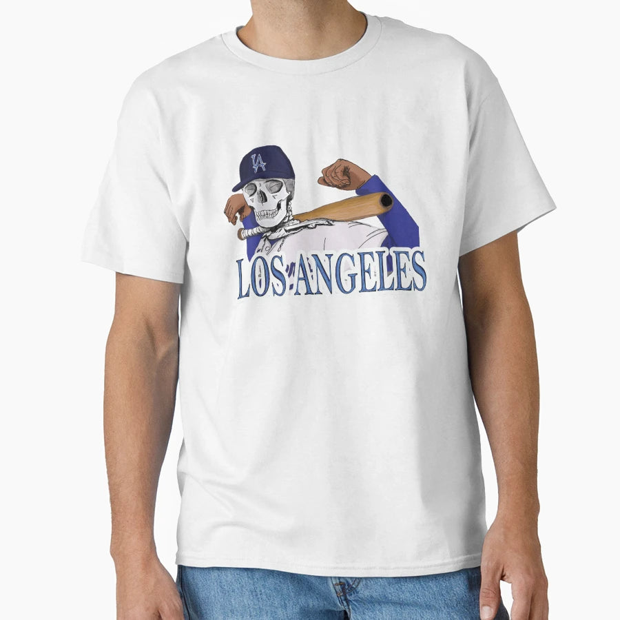Los Angeles Skull Player T-Shirt - Casual Everyday Wear for Adults - T-Shirt, Sweatshirt, Hoodie