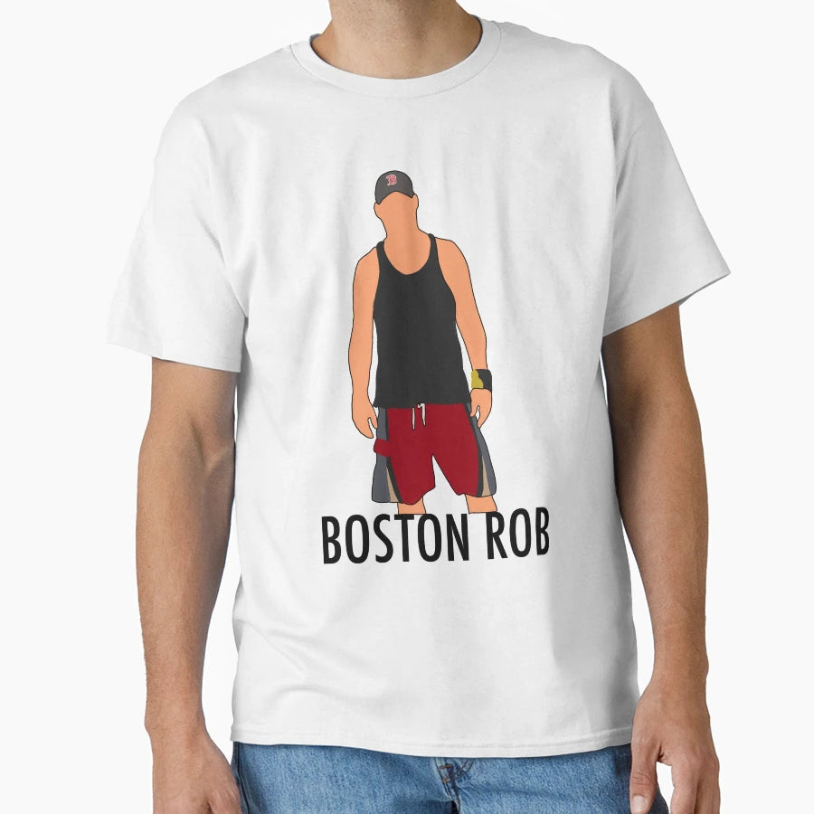 Boston Rob Survivor Drawing T-Shirt - Casual Everyday Wear Unisex - T-Shirt, Sweatshirt, Hoodie