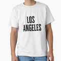 Los Angeles City Chic Trendy Font T-Shirt - Minimalist Print Men Women - T-Shirt, Sweatshirt, Hoodie