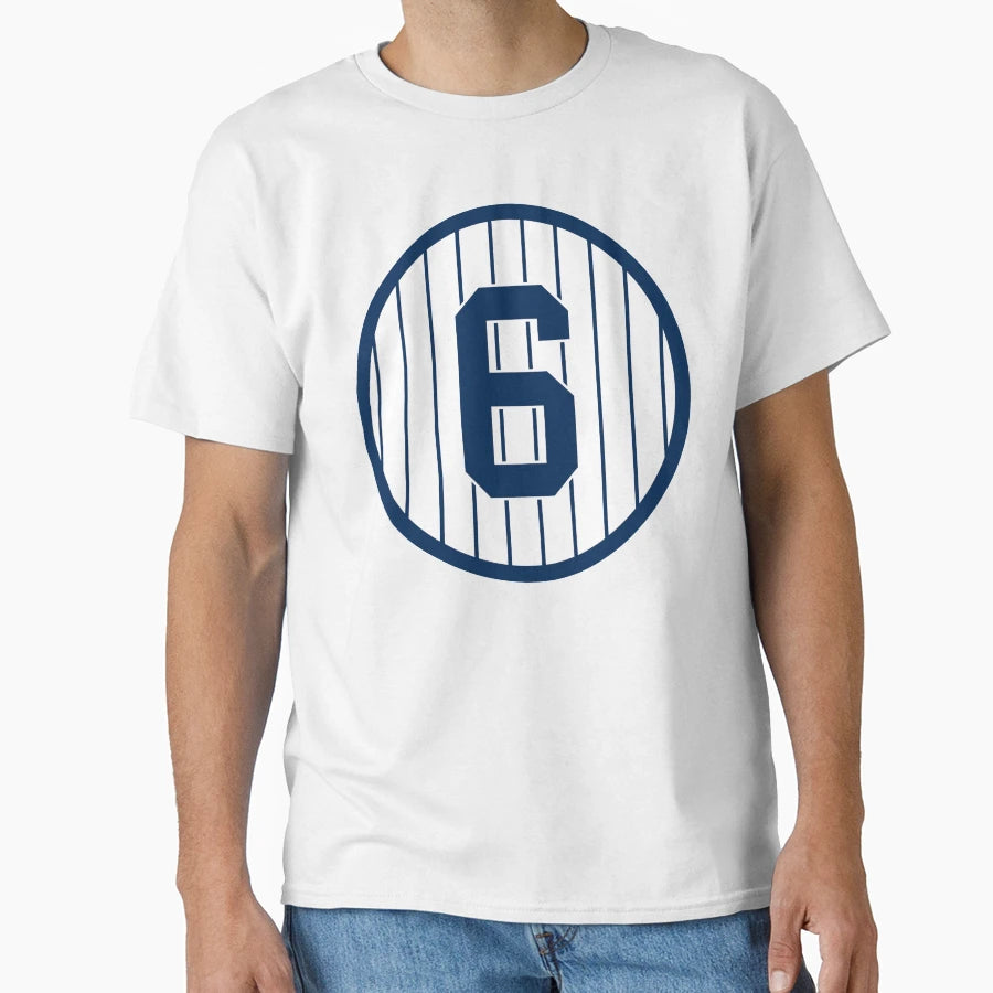 Joe Torre 6 Jersey Number T-Shirt - Custom Art Print for Adults - T-Shirt, Sweatshirt, Hoodie