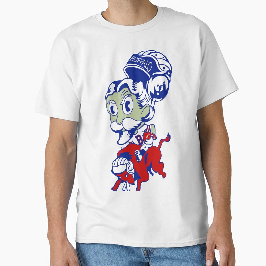 Buffalo Bill Football T-Shirt - Graphic Print Unisex - T-Shirt, Sweatshirt, Hoodie
