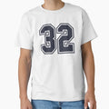 32 Sports Number Thirty Two T-Shirt - Casual Everyday Wear Unisex - T-Shirt, Sweatshirt, Hoodie