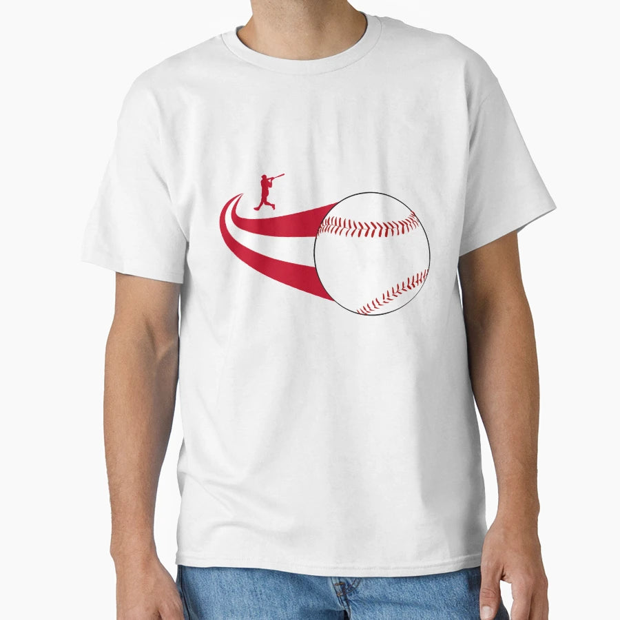 Cincinnati Home Run Comet Trail T-Shirt - Trendy Graphic for Adults - T-Shirt, Sweatshirt, Hoodie