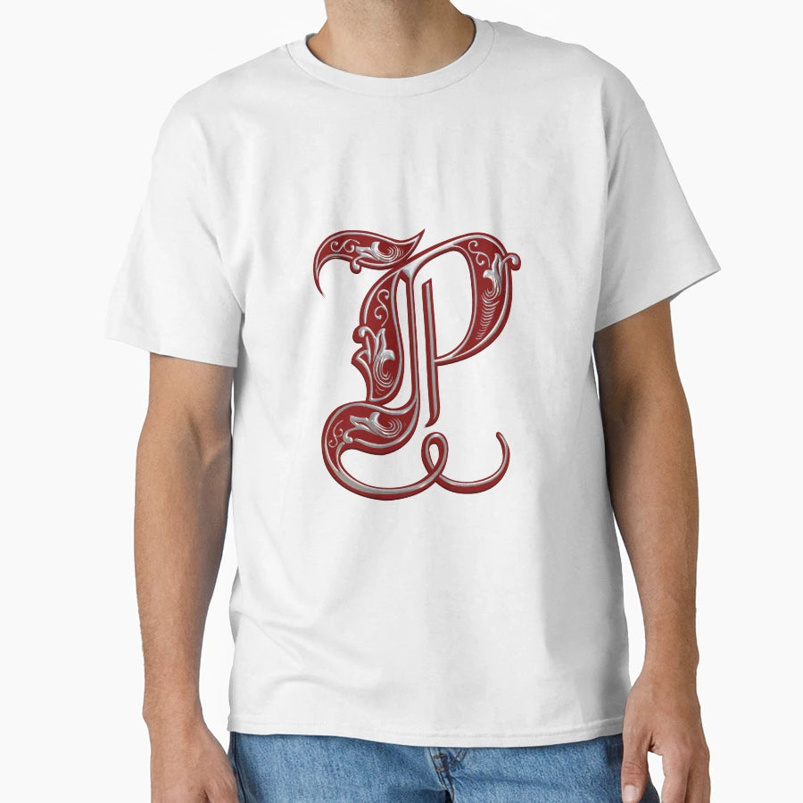 Letter P T-Shirt - Trendy Graphic Men Women - T-Shirt, Sweatshirt, Hoodie