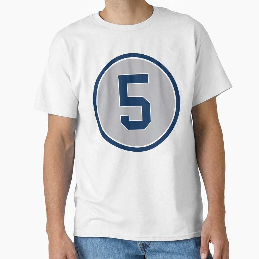 Joe Dimaggio 5 Away Jersey Number T-Shirt - Casual Everyday Wear Men Women - T-Shirt, Sweatshirt, Hoodie