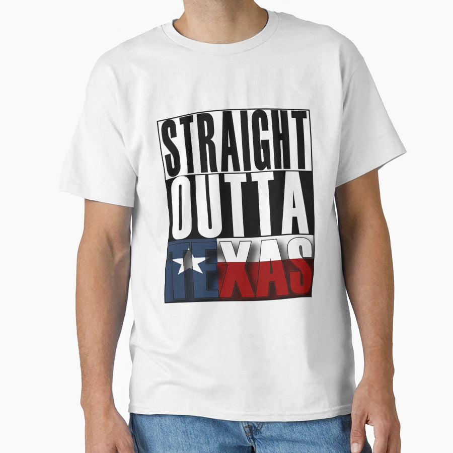 Texas Lovers Straight Outta Texas21 T-Shirt - Graphic Print Men Women - T-Shirt, Sweatshirt, Hoodie
