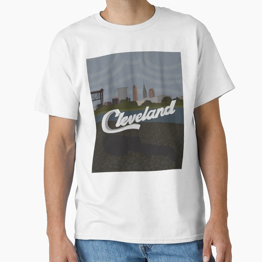 Cle Skyline T-Shirt - Novelty Apparel Men Women - T-Shirt, Sweatshirt, Hoodie