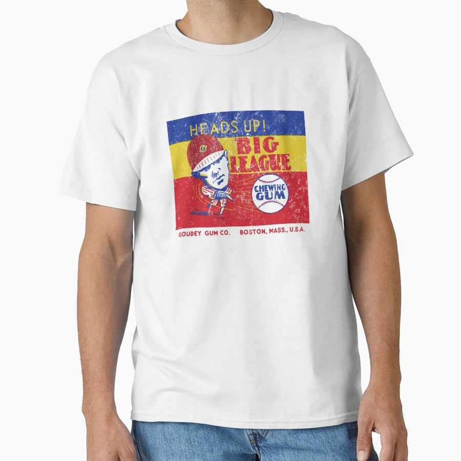 Goudey Heads Up Big League Baseball T-Shirt - Custom Art Print Unisex - T-Shirt, Sweatshirt, Hoodie