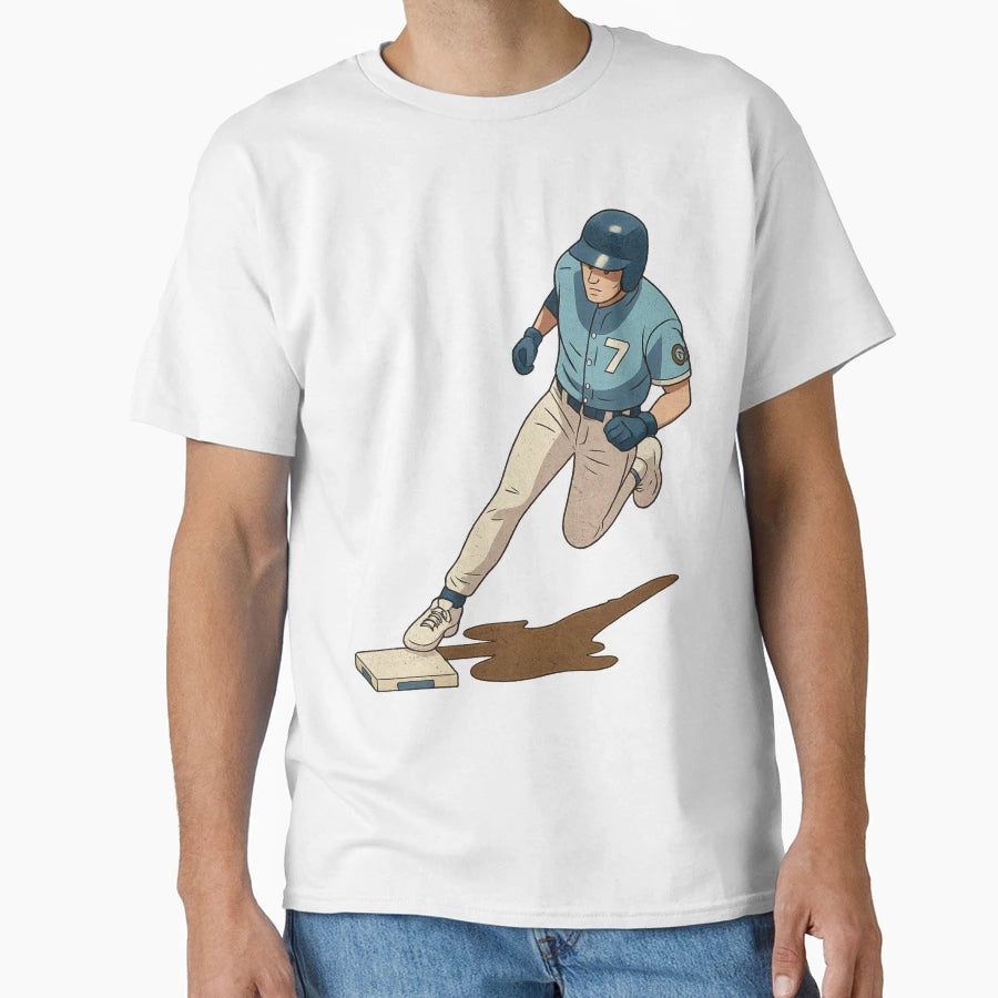 Mlb Art Bobby Baseball Running Bases T-Shirt - Minimalist Print for Adults - T-Shirt, Sweatshirt, Hoodie