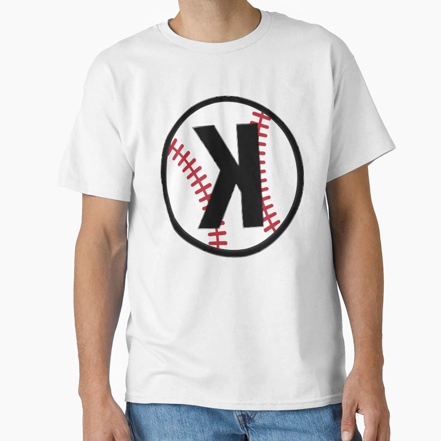 Caught Looking Backward K Baseball T-Shirt - Aesthetic Graphic for Adults - T-Shirt, Sweatshirt, Hoodie