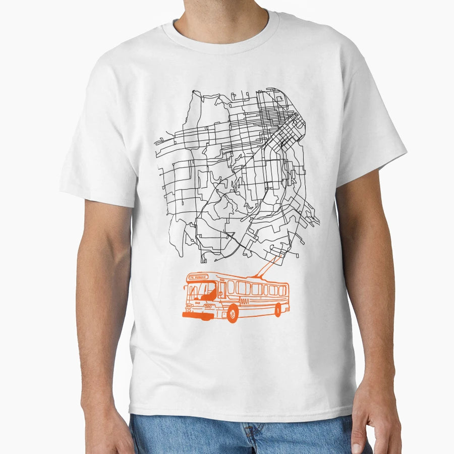 Muni Bus T-Shirt - Graphic Print for Adults - T-Shirt, Sweatshirt, Hoodie