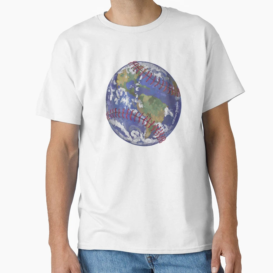 Baseball Earth T-Shirt - Unique Graphic Unisex - T-Shirt, Sweatshirt, Hoodie